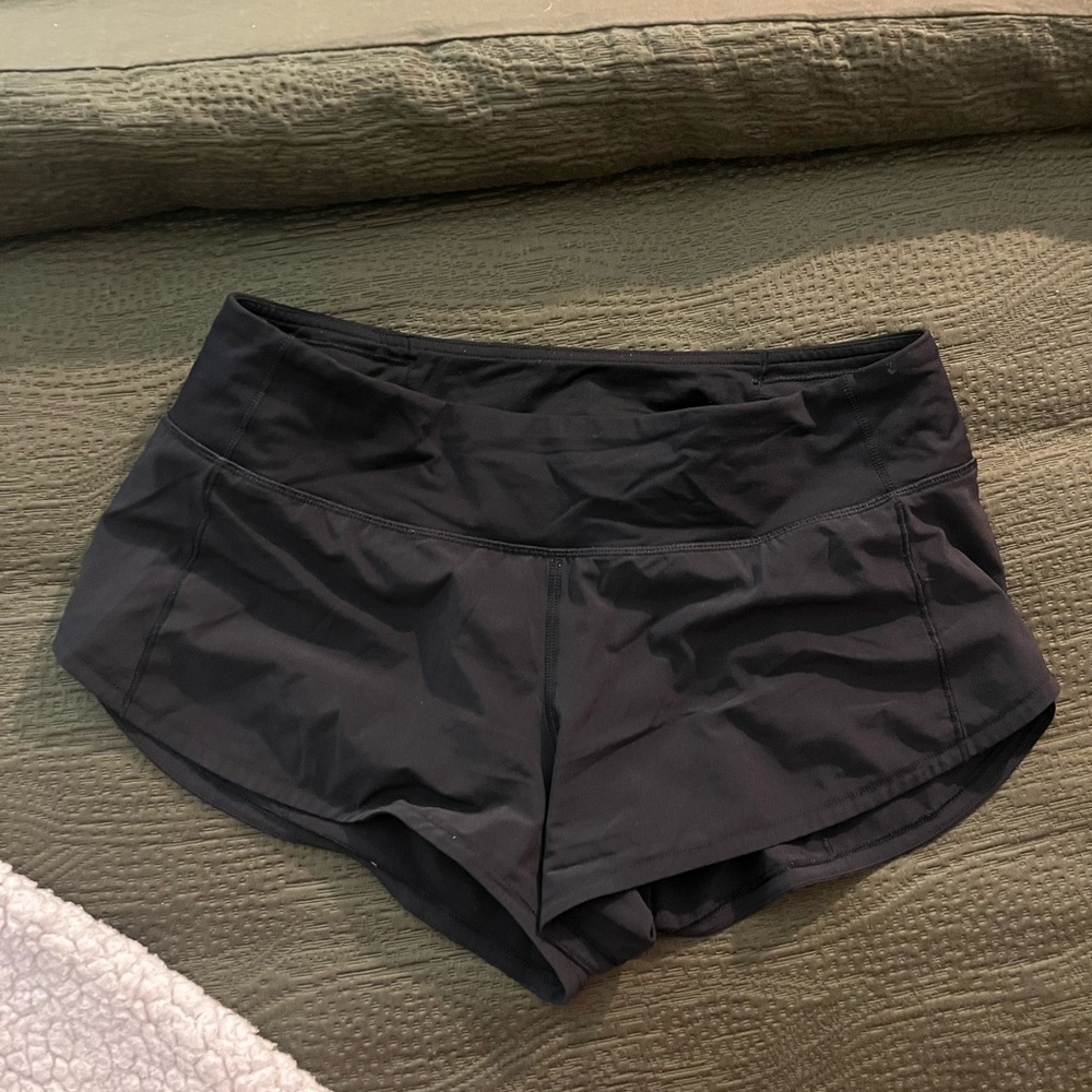LULULEMON speed up shorts in black